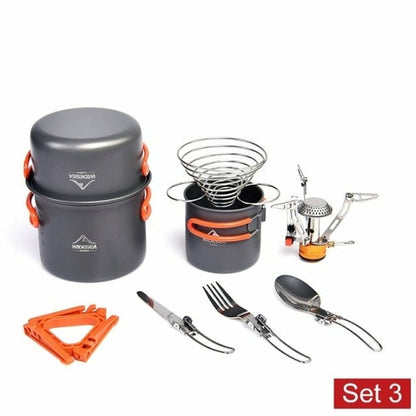 Camping Cookware Set With Burner Stove - A Fabventure