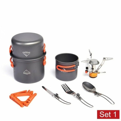 Camping Cookware Set With Burner Stove - A Fabventure