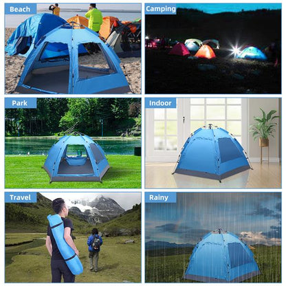 Automatic Instant Pop Up Waterproof Family Tent for Camping Hiking