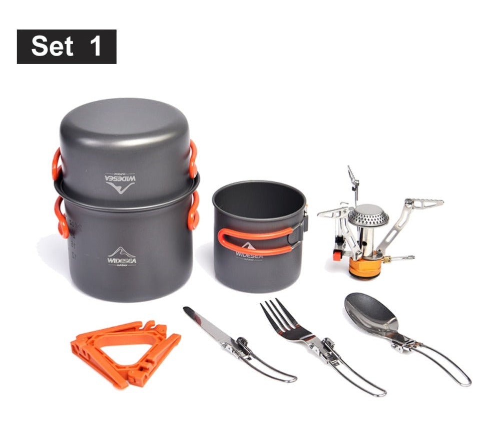 Camping Cookware Set With Burner Stove - A Fabventure