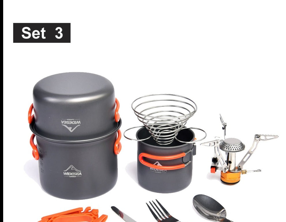 Camping Cookware Set With Burner Stove - A Fabventure