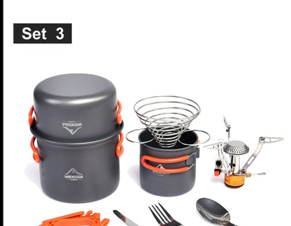 Camping Cookware Set With Burner Stove - A Fabventure