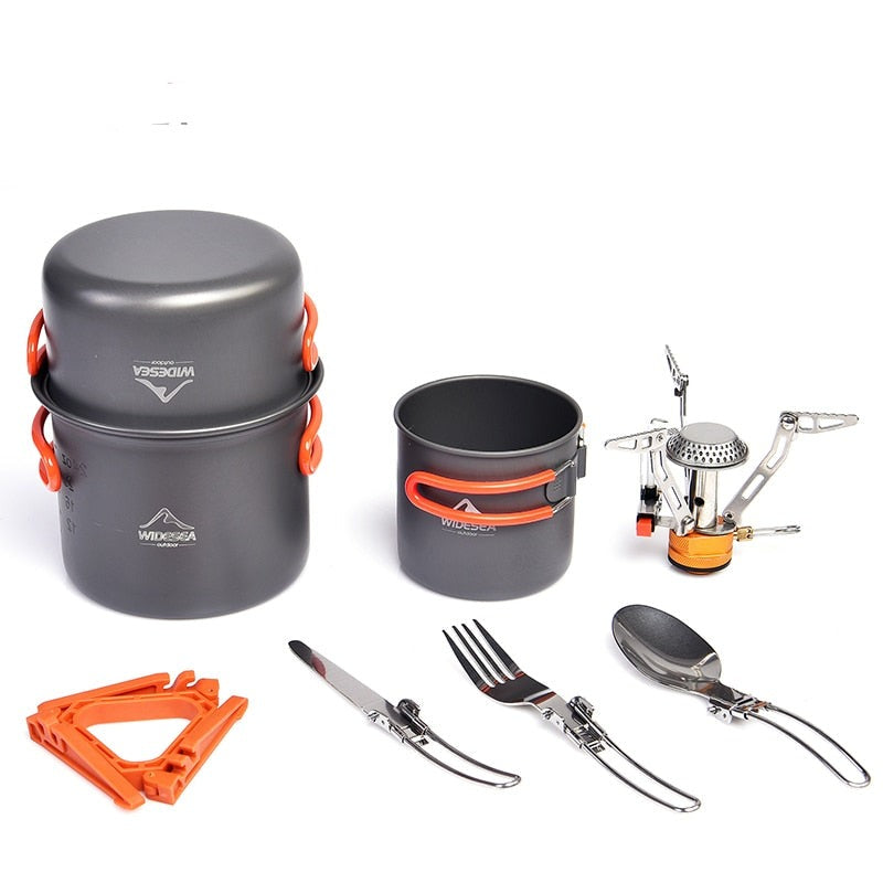 Camping Cookware Set With Burner Stove - A Fabventure