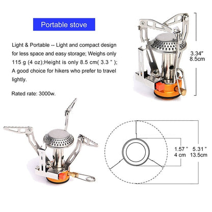 Camping Cookware Set With Burner Stove - A Fabventure